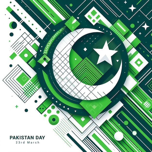 Vector vector de fondo del día de pakistán