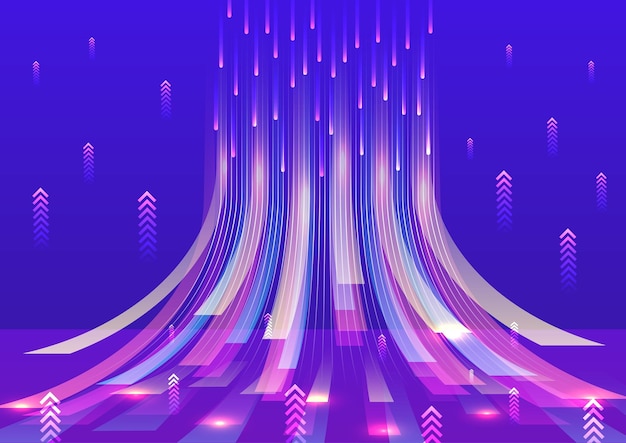 Vector de fondo dinámico brillante abstracto
