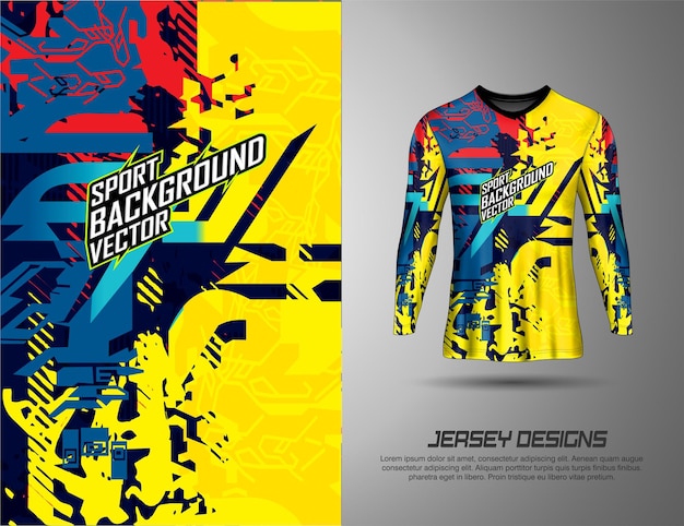 Vector de fondo de diseño de camiseta deportiva Ilustración de plantilla abstracta