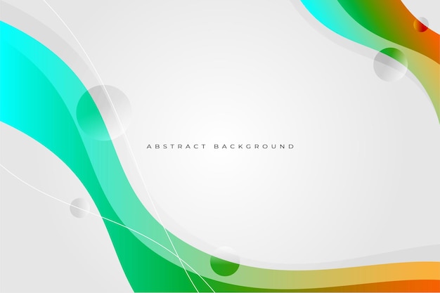 Vector de fondo de diseño de onda colorida con estilo moderno