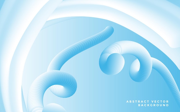 Vector de fondo de diseño ondulado de flujo azul Vector de fondo de diseño ondulado azul