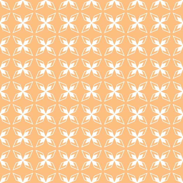 Vector De Fondo De Doodle Naranja De Patrones Sin Fisuras Abstractas