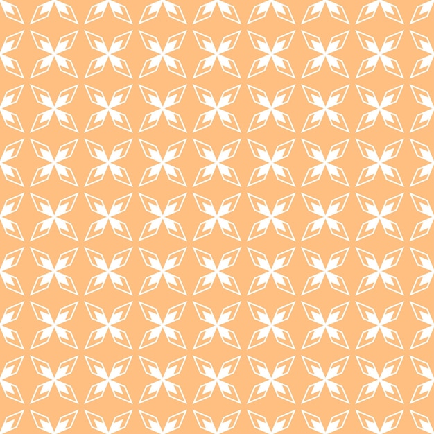 Vector De Fondo De Doodle Naranja De Patrones Sin Fisuras Abstractas