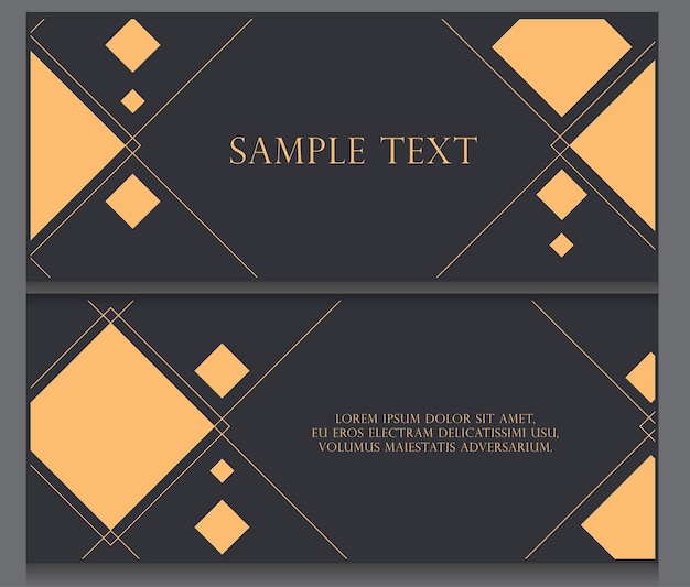 vector de fondo elegante banner de oro