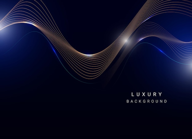 Vector de fondo elegante de onda oscura