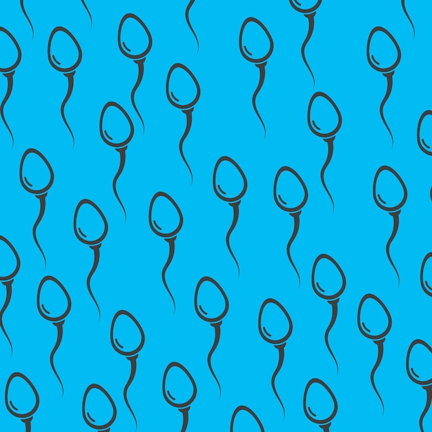 Vector de fondo de espermatozoides de esperma