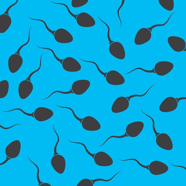 Vector de fondo de espermatozoides de esperma
