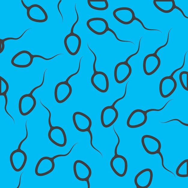 Vector de fondo de espermatozoides de esperma