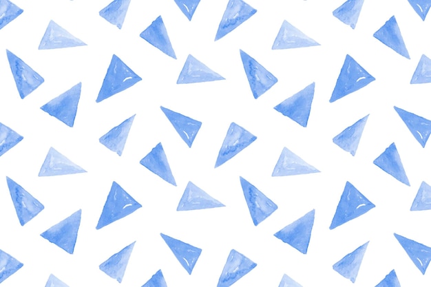 Vector de fondo estampado transparente triángulo acuarela azul índigo