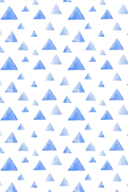 Vector de fondo estampado transparente triángulo acuarela azul índigo