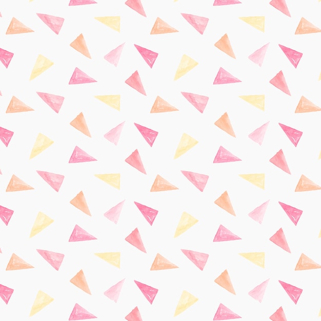 Vector de fondo estampado transparente triángulo acuarela rosa
