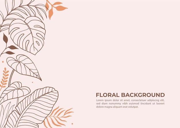 Vector de fondo floral elegante