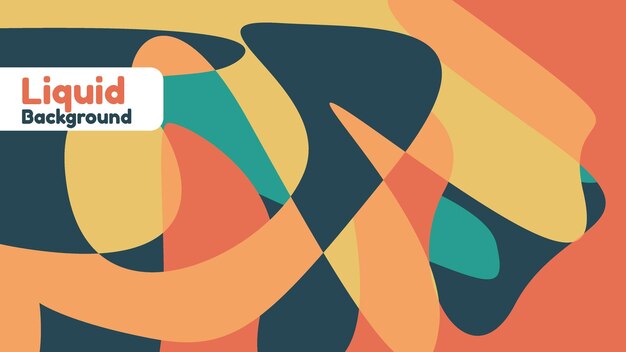 Vector de fondo fluido geométrico abstracto colorido