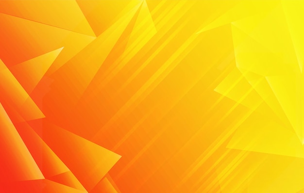 Vector de fondo de forma geométrica abstracta naranja Vector de fondo de diseño geométrico poligonal amarillo