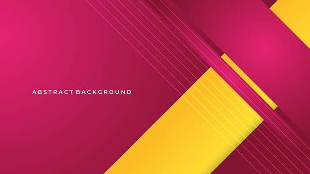 Vector fondo de forma de onda moderna rosa y amarillo