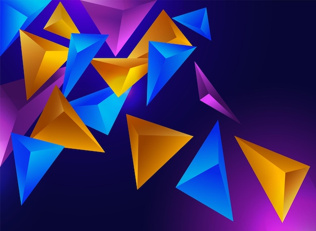 Vector de fondo con formas triangulares