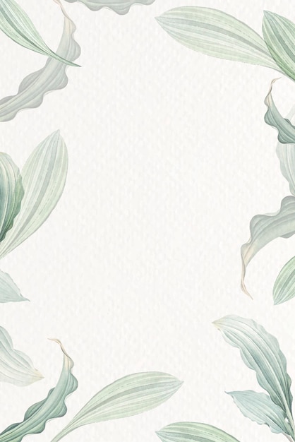 Vector de fondo frondoso blanco en blanco