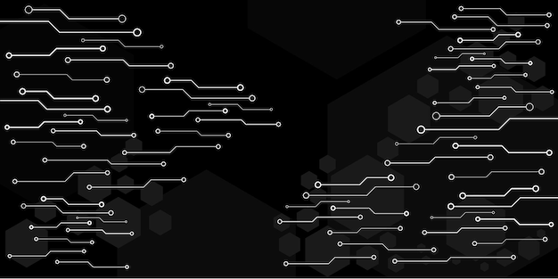 Vector de fondo futurista de HUD para concepto de tecnología y finanzas y prima futura de educación
