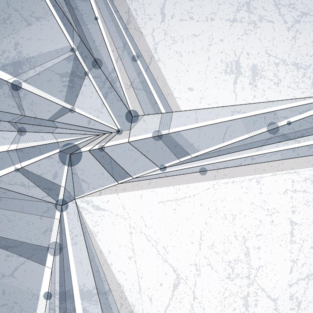 Vector fondo geométrico abstracto, ilustración de estilo contemporáneo.