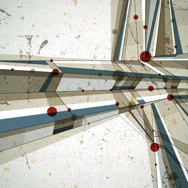 Vector fondo geométrico abstracto, ilustración de estilo contemporáneo.