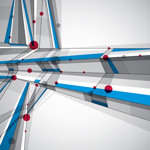 Vector fondo geométrico abstracto, ilustración de estilo moderno.