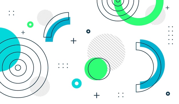 Vector de fondo geométrico azul y verde