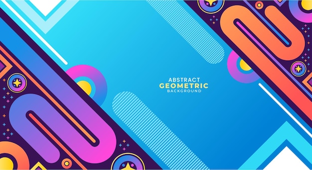 Vector de fondo geométrico creativo moderno