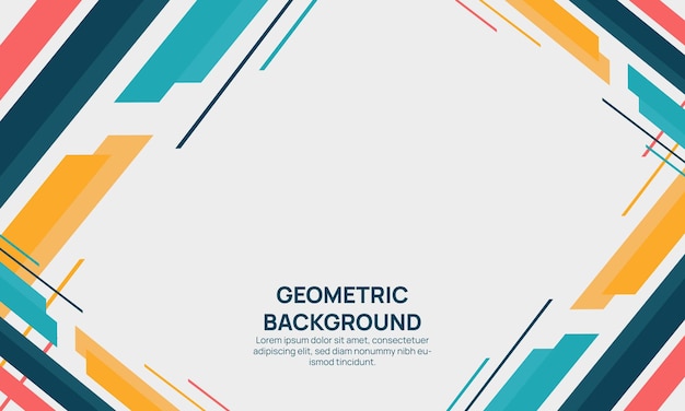 vector de fondo geométrico degradado plano