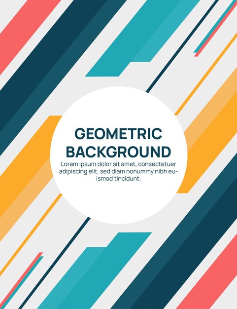 vector de fondo geométrico degradado plano