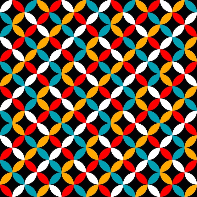 Vector de fondo geométrico de patrones sin fisuras