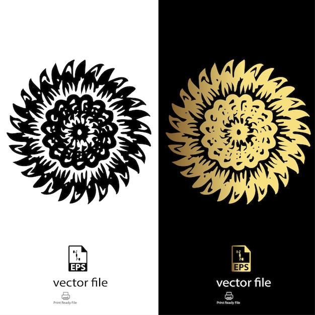 Vector vector de fondo geométrico simple de flor de maíz