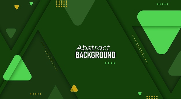Vector de fondo geométrico verde abstracto moderno