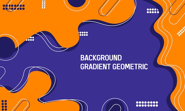 Vector Fondo Gradiente Formas geométricas fluidas