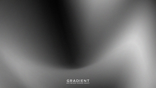 Vector de fondo de gradiente negro gris con mezcla profunda de ondas granuladas modernas