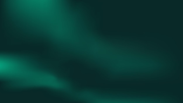 Vector de fondo de gradiente de onda verde esmeralda oscuro con onda verde brillante sobre un fondo negro