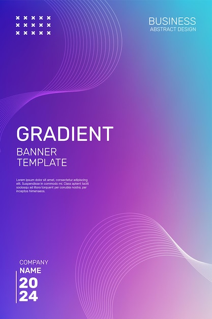 Vector de fondo de gradiente púrpura y azul vibrante