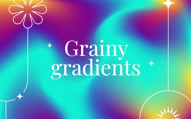 Vector fondo granulado de moda con colores vibrantes gratis