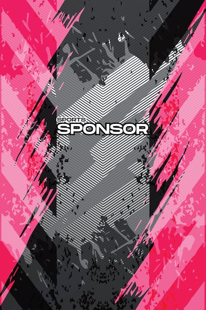 Vector de fondo Grunge resumen para la sublimación uniforme de Jersey