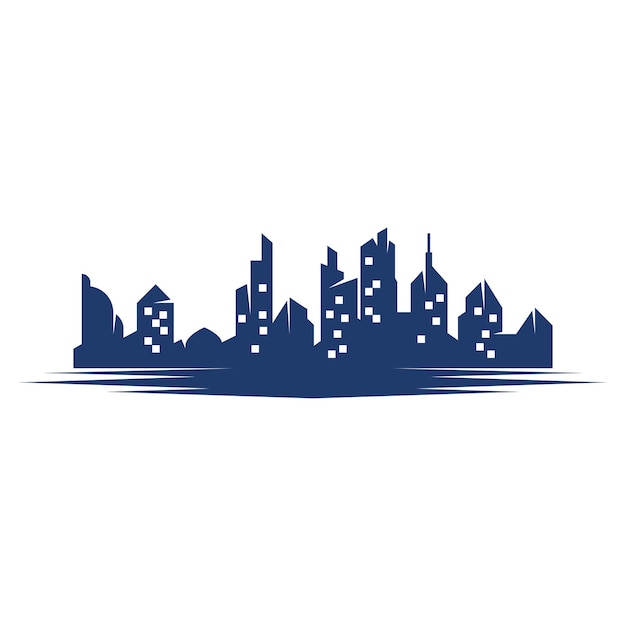 Vector de fondo de horizonte de la ciudad