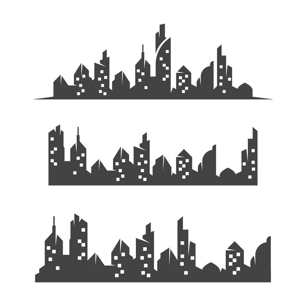 Vector de fondo de horizonte de la ciudad
