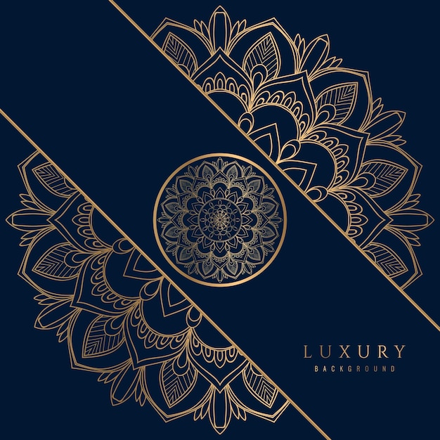 Vector fondo islámico de lujo con mandala