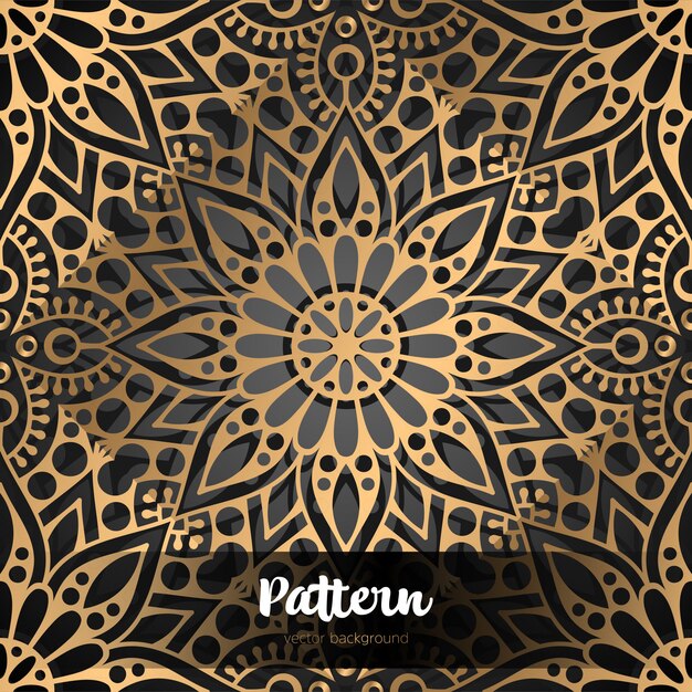 Vector fondo islámico con mandala