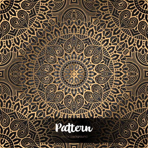 Vector fondo islámico con mandala