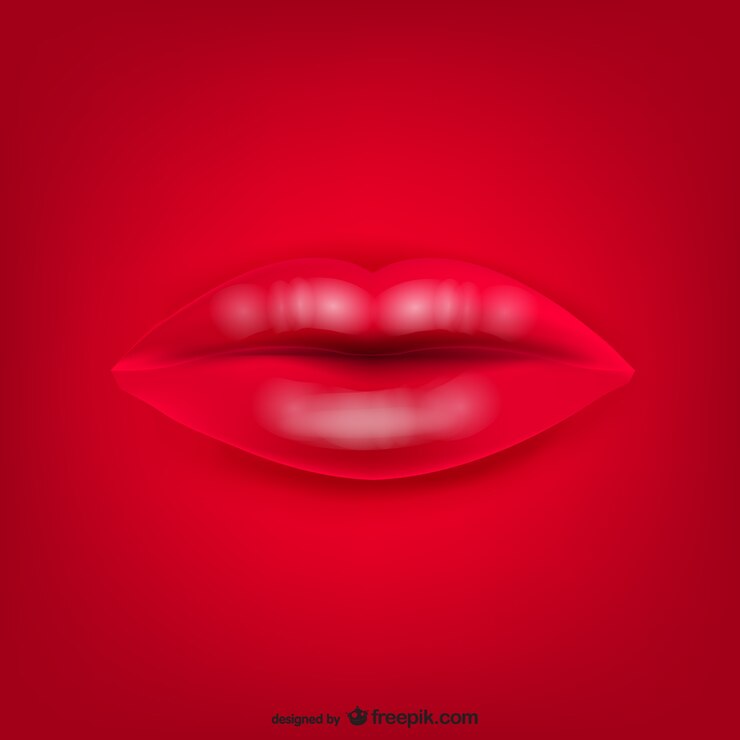 Vector vector de fondo con labios
