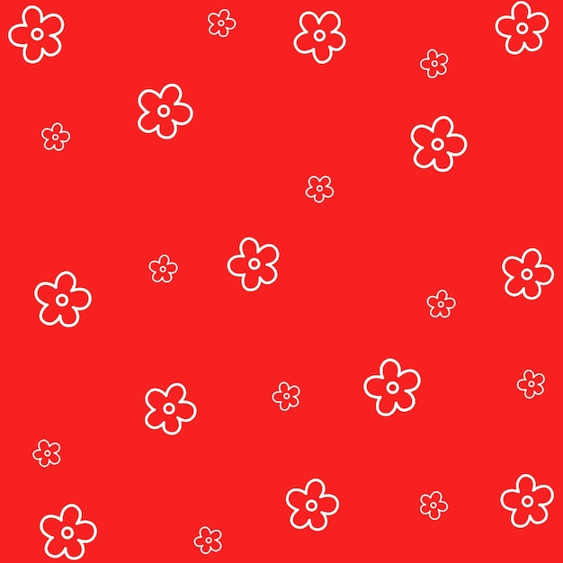 Vector de fondo lindo con flores