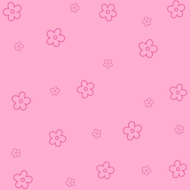 Vector de fondo lindo con flores