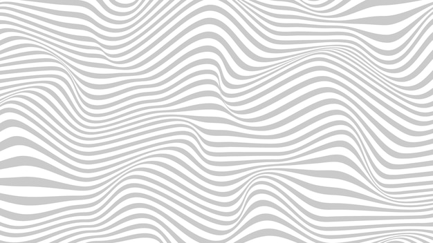 Vector de fondo de línea ondulada blanca y gris para diseño y marca minimalista