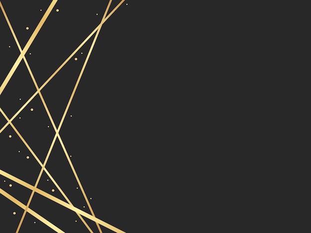 vector de fondo de línea de oro abstracto