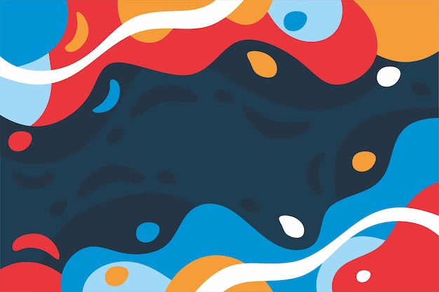 Vector de fondo líquido abstracto colorido
