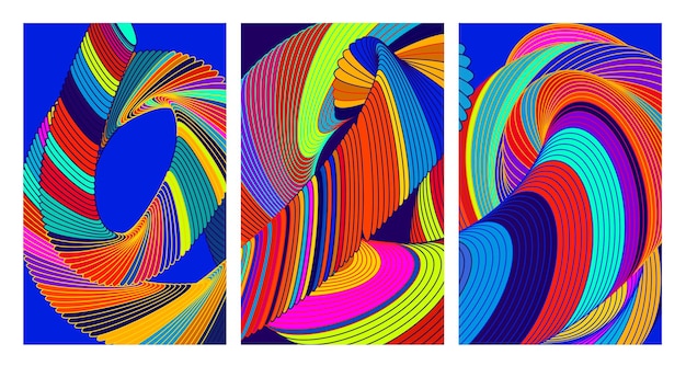 Vector Fondo líquido y fluido colorido para la colección de verano 2024